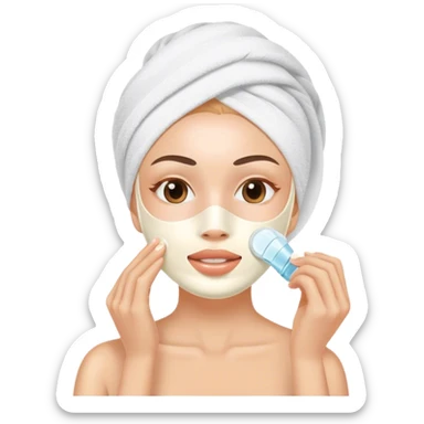 Skincare sticker