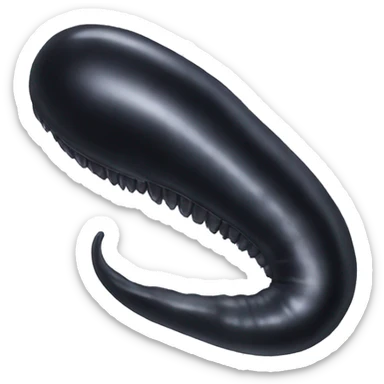 1 Black leech realistic emoji sticker