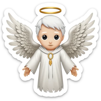 Headless angel sticker