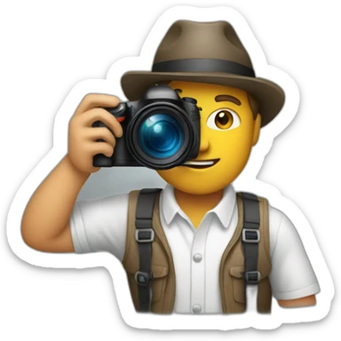 Male photographer sticker