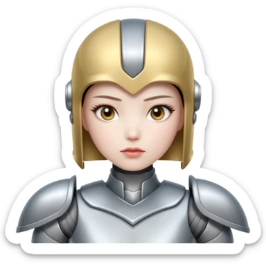 chinese babe ai robot warrior sticker