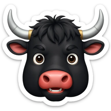 Ferdinand (black) from the Ferdinand disney movie sticker