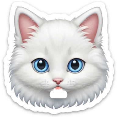Create a cute sweet kitten sticker