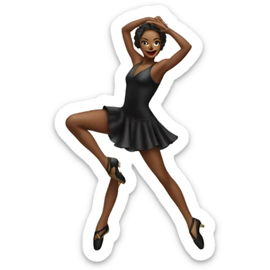  in Chicago all that jazz dancer black sticker