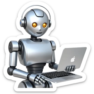 Scheduling automation robot assistant sticker