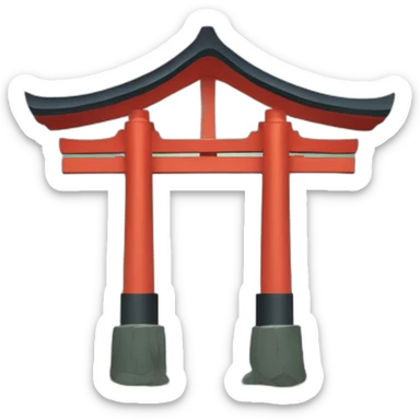 Shinto shrine torii sticker