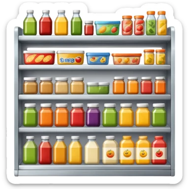 Grocery shelf automation sticker