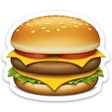 mcdonald’s cheeseburger sticker