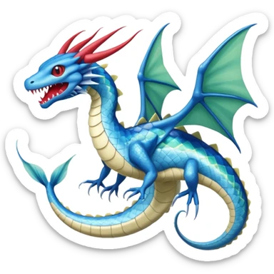 Gyarados-Dratini-Flygon-Dragonair-fusion-hybrid-creature  sticker