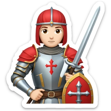 A crusader sticker