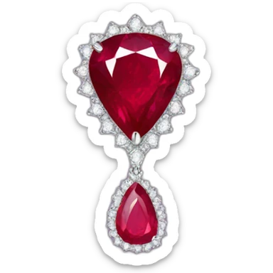 ruby jewelry sticker