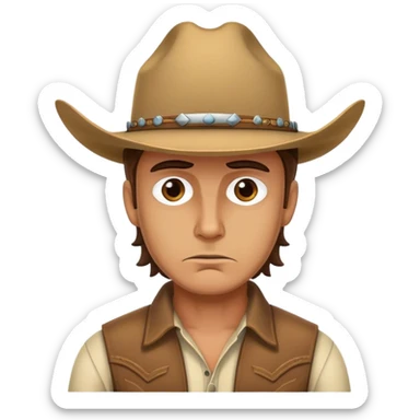 angry country music guy sticker