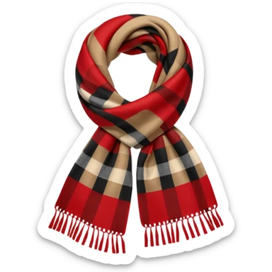 burberry scarf sticker