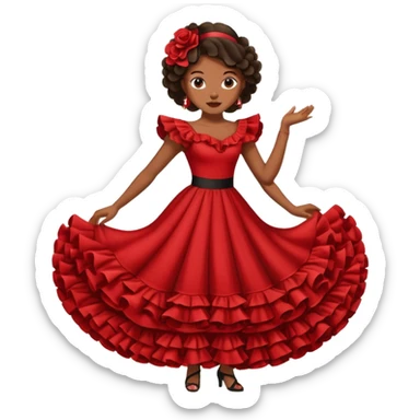 Flamenco dancer sticker