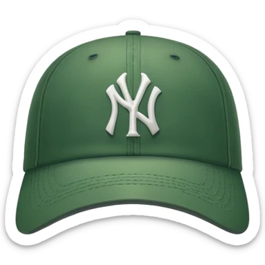 new york Yankee green cap sticker