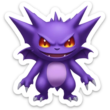  Gengar-Sableye-Genesect-Noibat Full body sticker