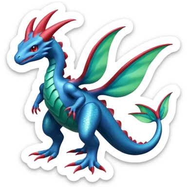 Salamence-Cresselia-Zygarde-Fakémon-fusion, full body sticker