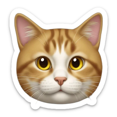 Cat qui mange un canard sticker