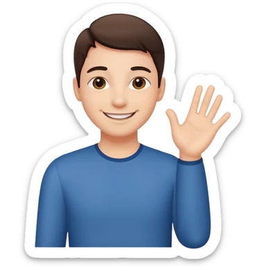 person patting themself on the back sticker