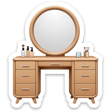 modern DRESSING TABLE sticker