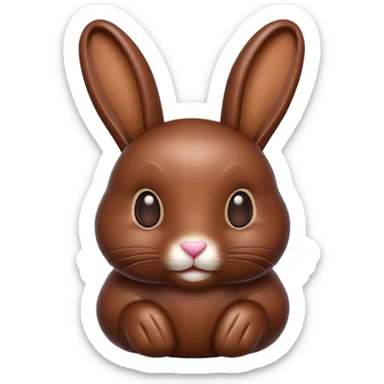 conejo chocolate sticker