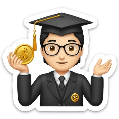 profesor cn dinero sticker