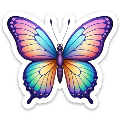 The butterfly feeling in your stomach sticker