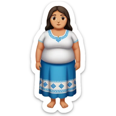 a fat turk named nesrin alpren yildhimer standing outside of a house with "136 nolu" printed behind him sticker