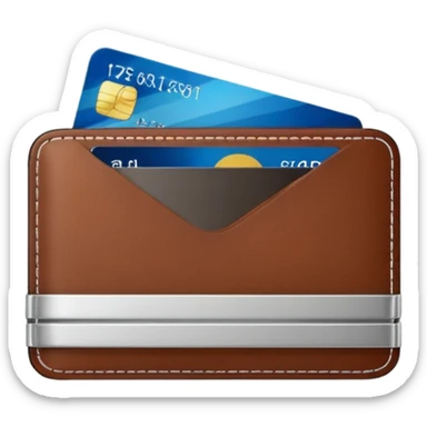 wallet credit card sticker