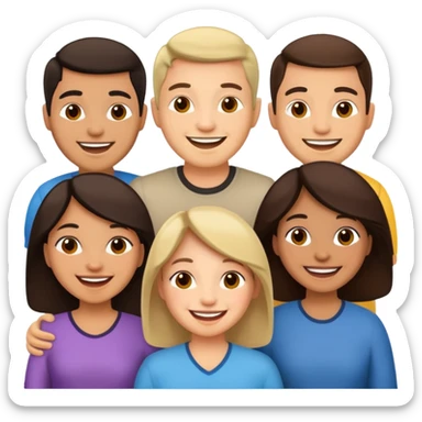 many Latino people sticker