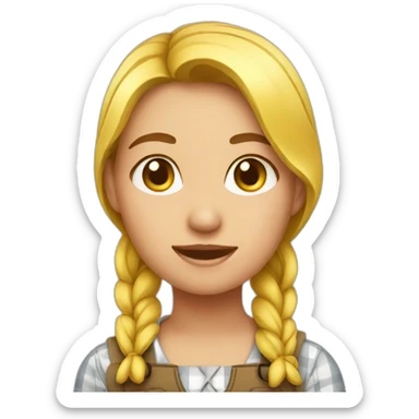 Farm girl sticker
