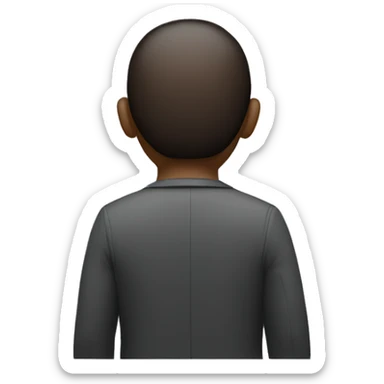 man from the back from a slight angle sticker