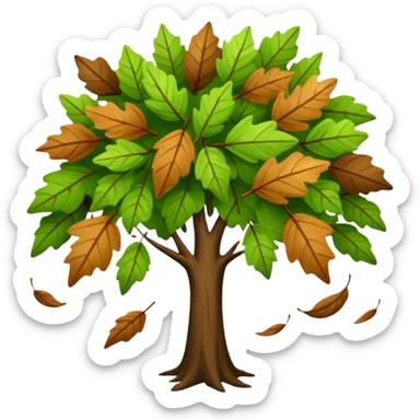 Folhas de árvore soltas caindo/voando sc(sem a árvore) sticker