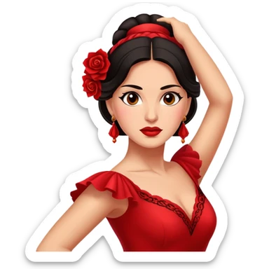 flamenco dancer woman  sticker