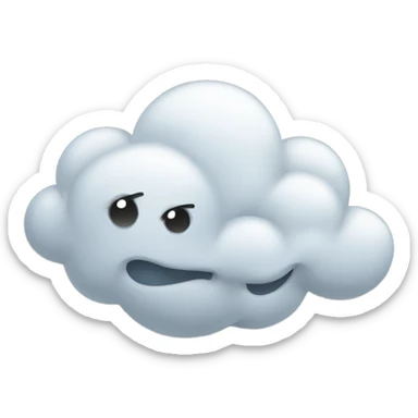 windy cloud sticker