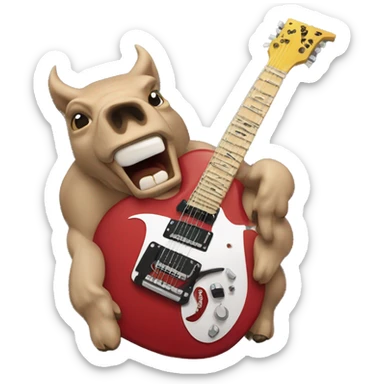 Dean razorback gitaur sticker