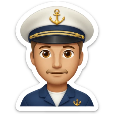 Haz a un marinero 1619 de cara de 40 años sticker