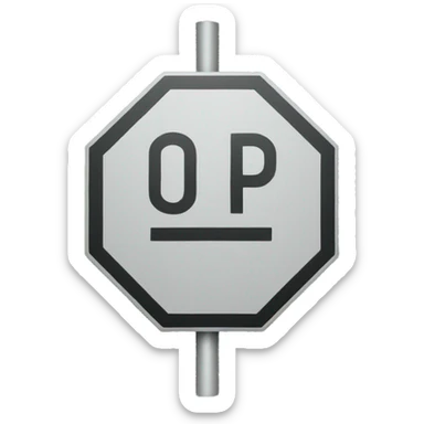 stop sign like in the us sticker