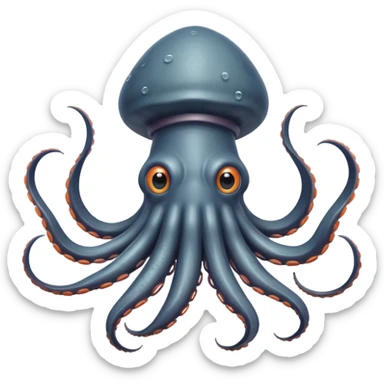 Giant Squid – Huge squid with long curling arms sticker