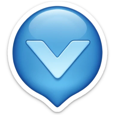 Verified blue tick emoji sticker