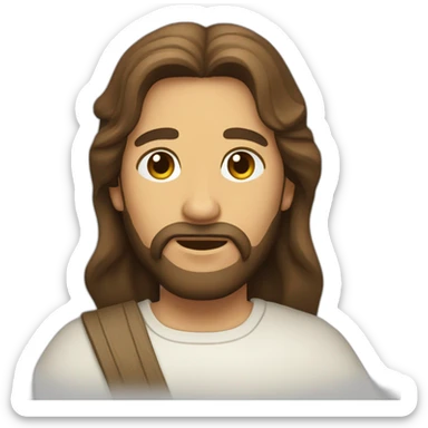 Jesús llevando la cruz sticker