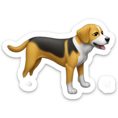 A dog at the war in Ukraine sticker