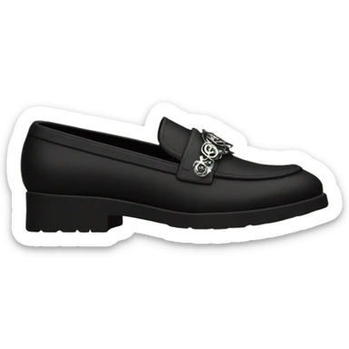 Black gothic loafers  sticker
