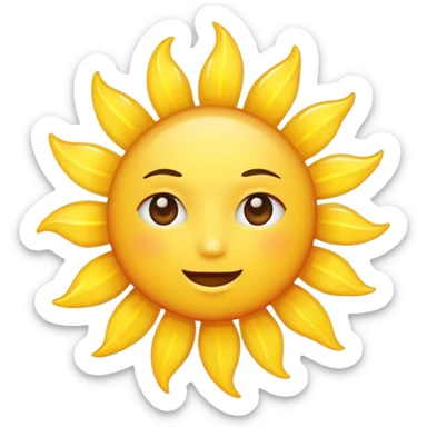 sun, witout any face sticker