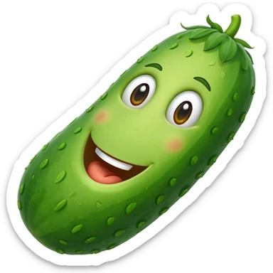 Larry the Cucumber from VeggieTales sticker