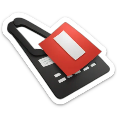 voucher black-red sticker