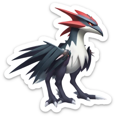 Edgy Cool Nargacuga-Noivern-Latias-Silvally-Pokémon Full Body sticker