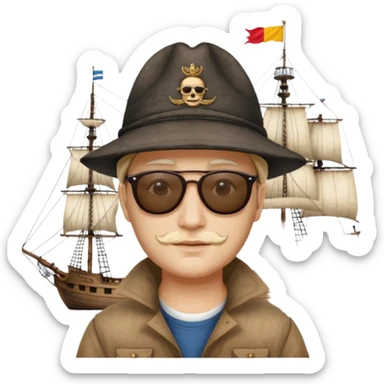 Batavia the Dutch East India Company shiphollywood star sticker