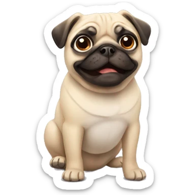Pug sticker
