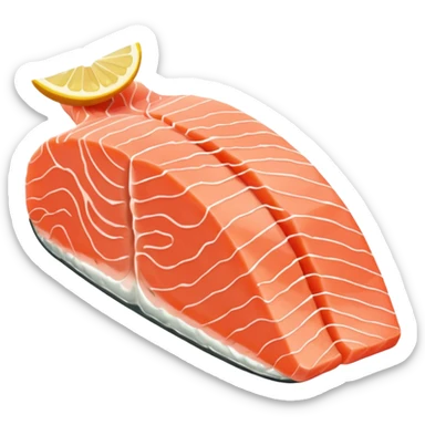 tranche de saumon  sticker